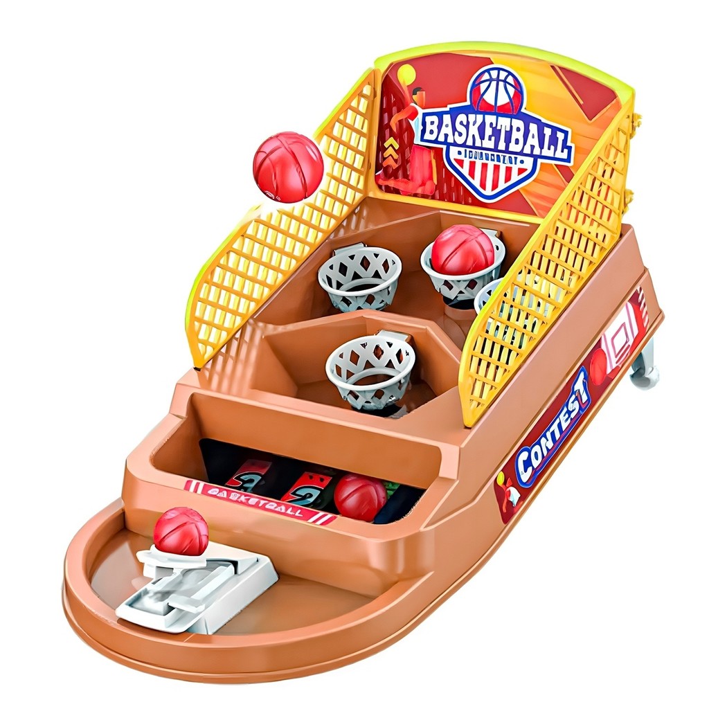 Mini Jogo De Basquete Brinquedo De Mesa Tabuleiro Infantil 4 Cestas - Zippy Toys