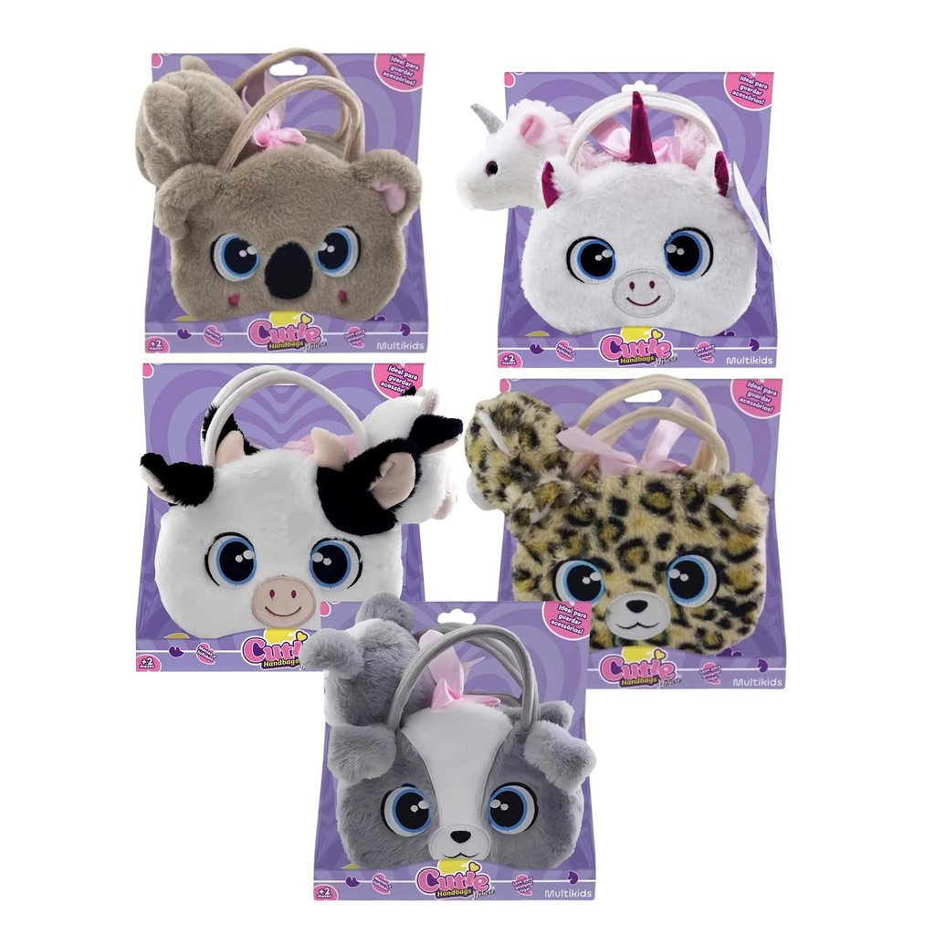 Bolsa de Pelúcia Unitário Cutie Handbags Deluxe - Multikids
