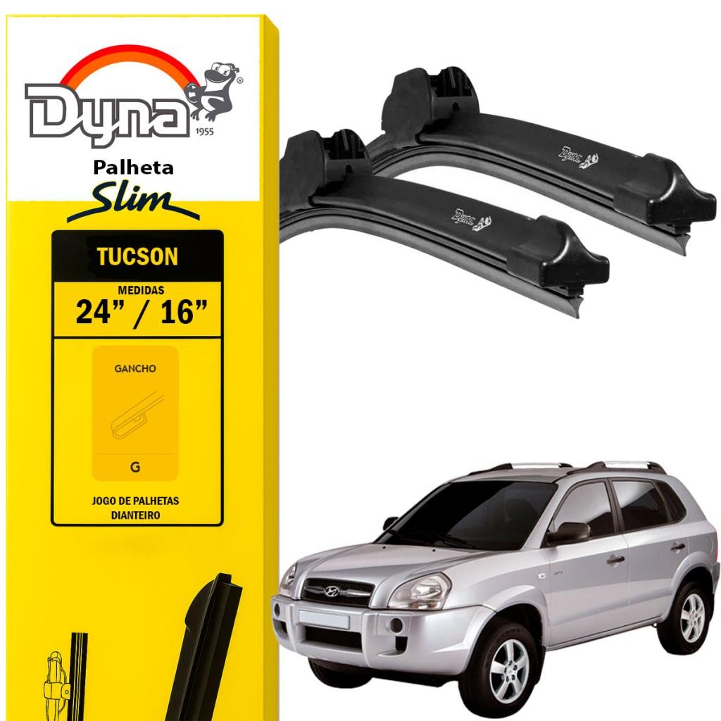 Par palheta parabrisa dianteiro Tucson 2004 a 2019 Original Dyna Alta Durabilidade em Oferta na Shopee
