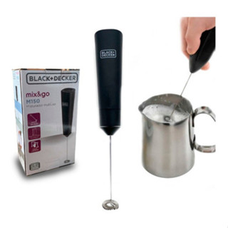 Mini Mixer Misturador Multiuso Portátil Sem Fio M150 Inox Resistente Pilha - Black Decker em Oferta na Shopee