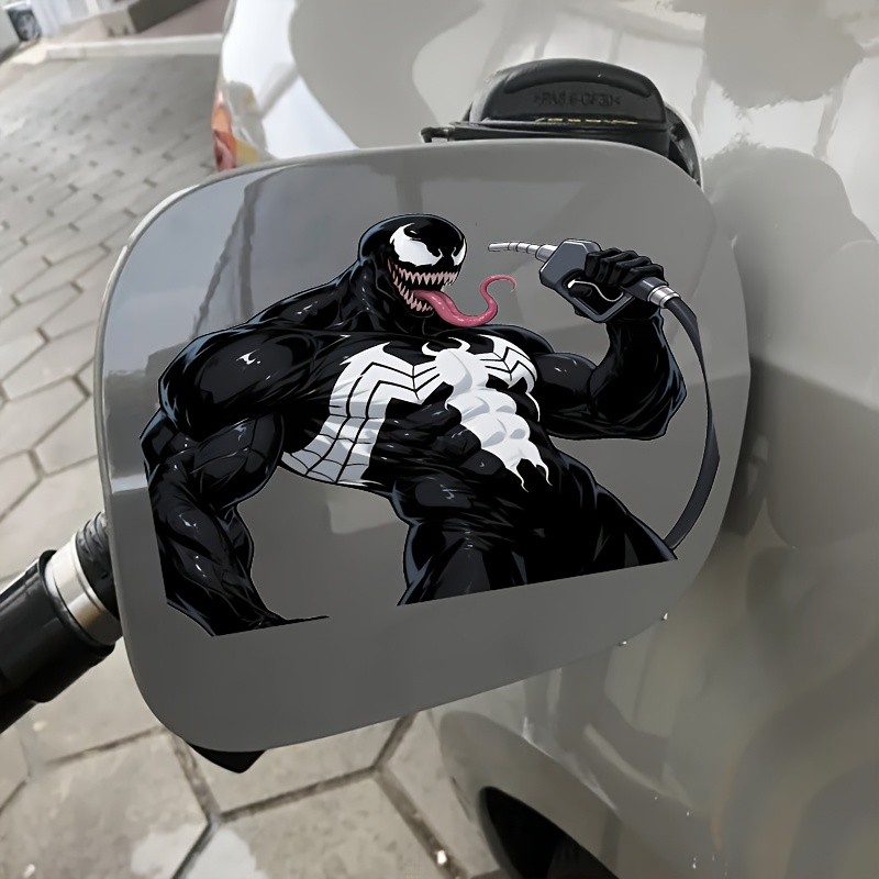 Decalque De Carro Venom-Adesivo De Vinil Com Design De Bomba De Combustível De Desenho Animado Para Tampa E Exterior Aut