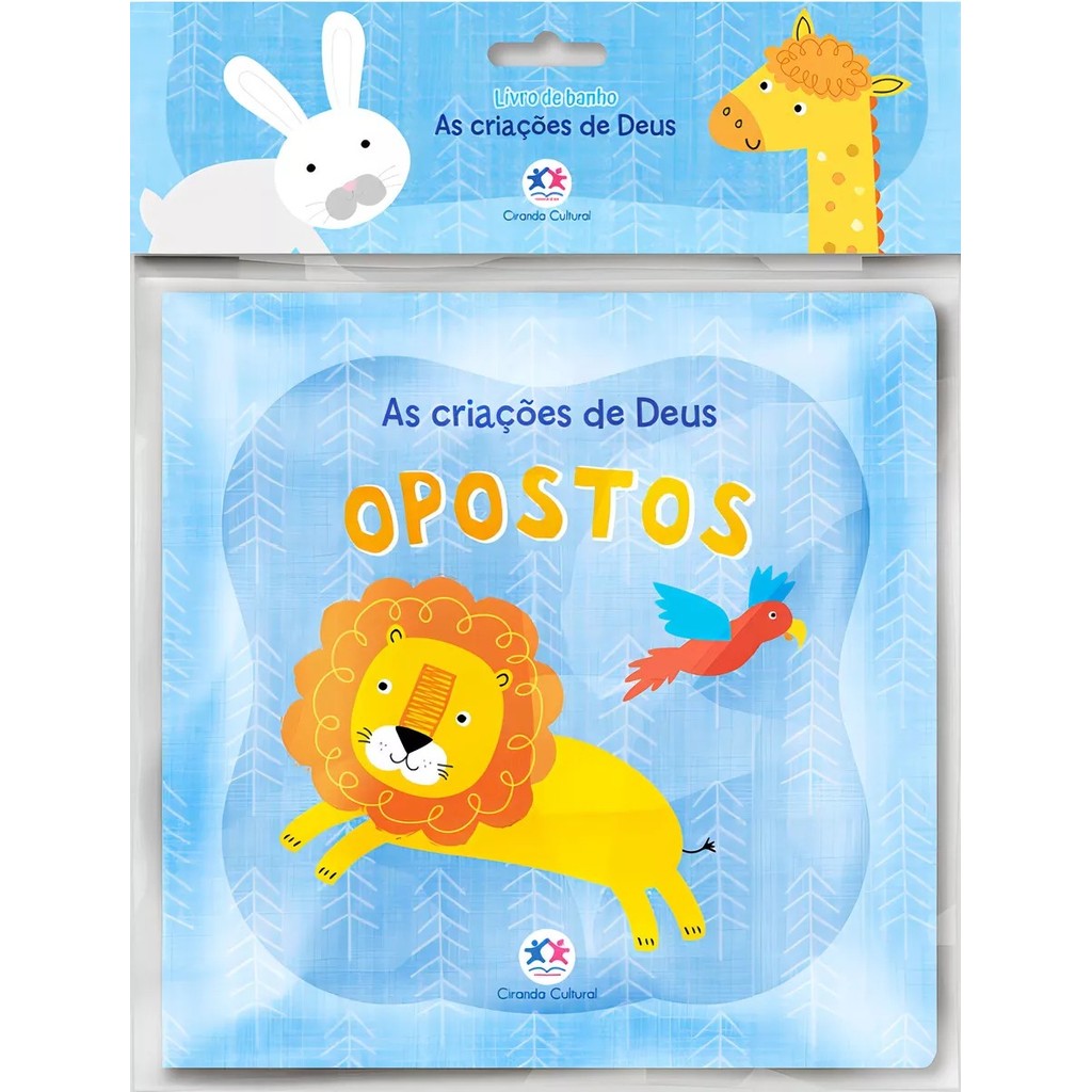 Livro Infantil De Banho Para Bebê - As criações de Deus - Opostos - Books & Magazines