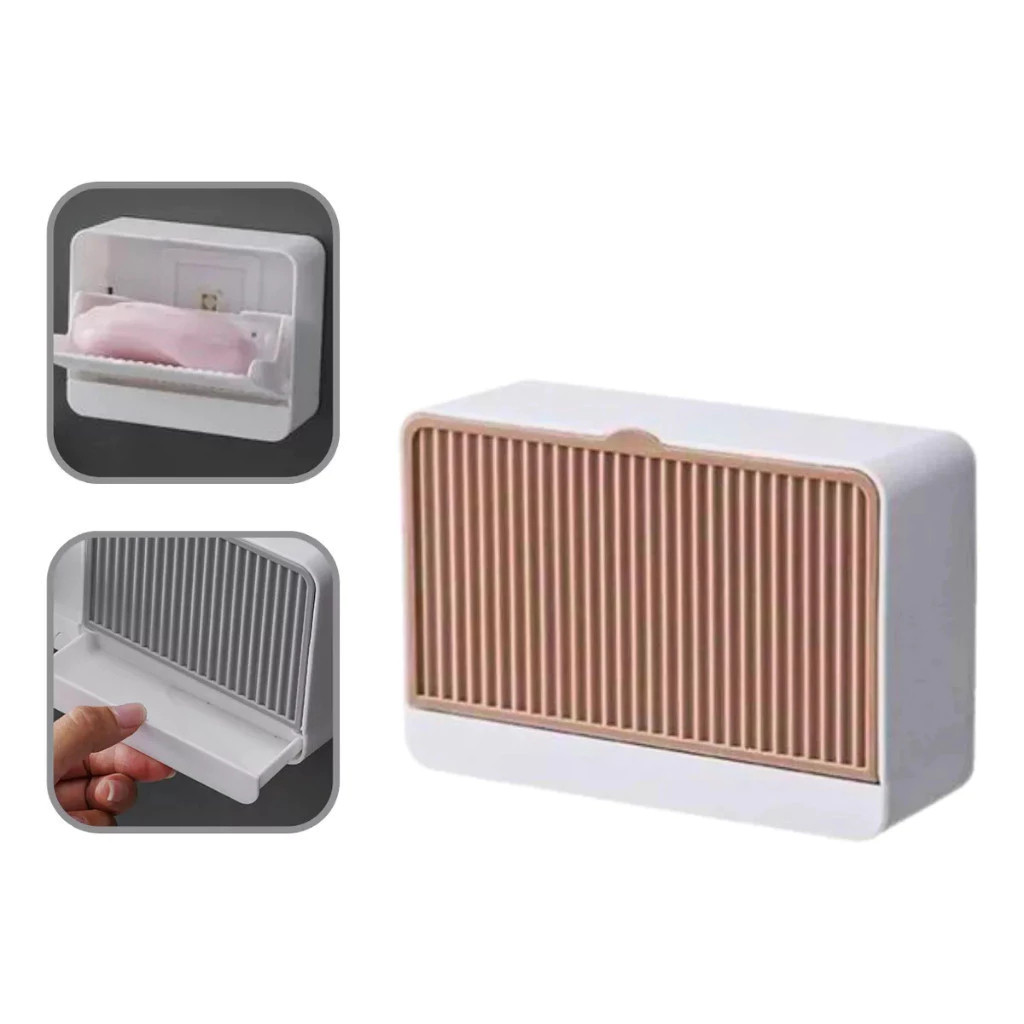 Saboneteira Com Suporte Fixação Adesiva Parede Porta Banheiro Sem Furo em Oferta na Shopee