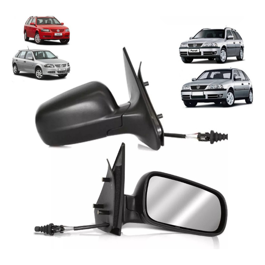 Espelho Retrovisor Gol Parati G3 G4 Com Controle 4 Portas