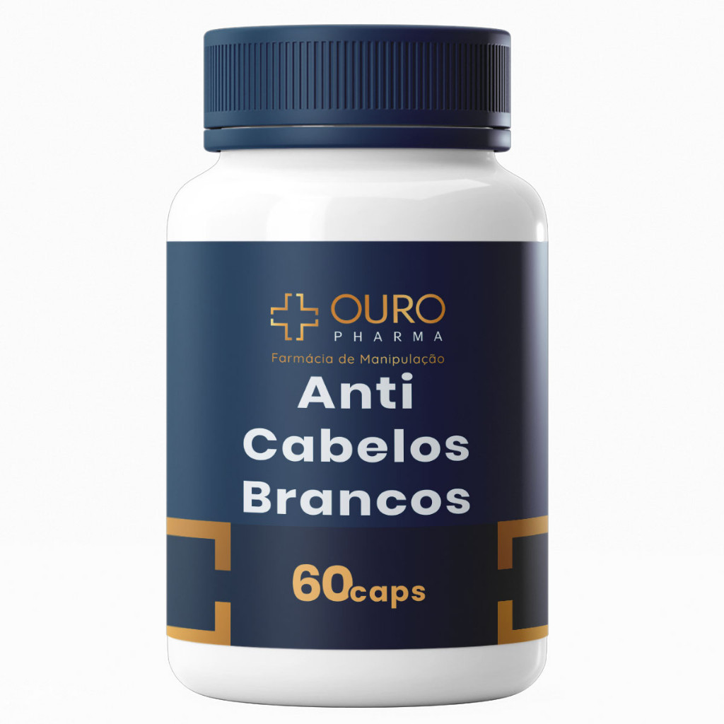 Vitaminas Anti Cabelos Brancos 60 ou 120 cápsulas em Oferta na Shopee
