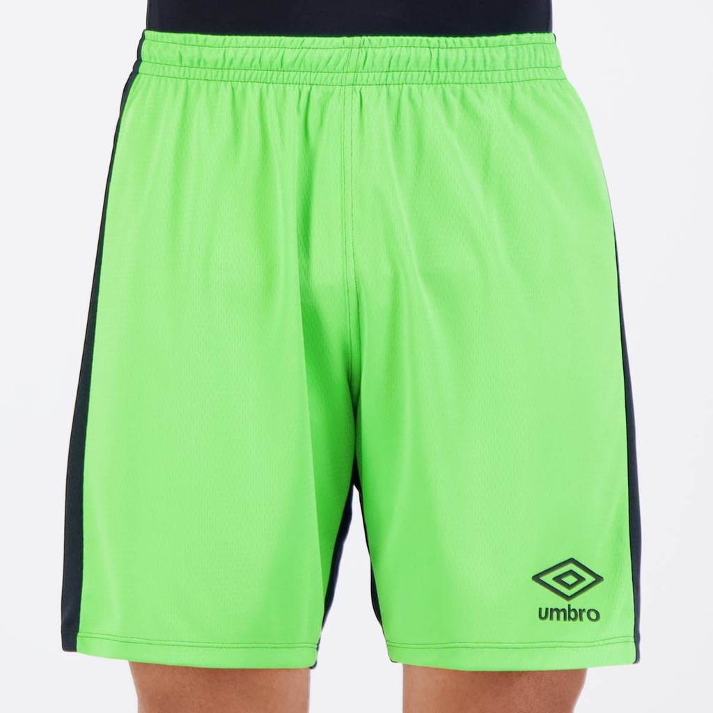 Calção Umbro Raptor Preto e Verde - Sports & Outdoors