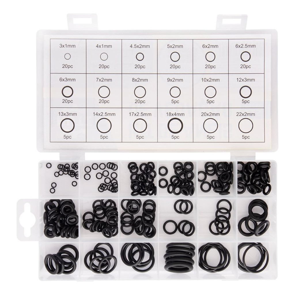 Jogo Kit Anéis De Vedação Oring 225 Peças Borracha Nitrílica