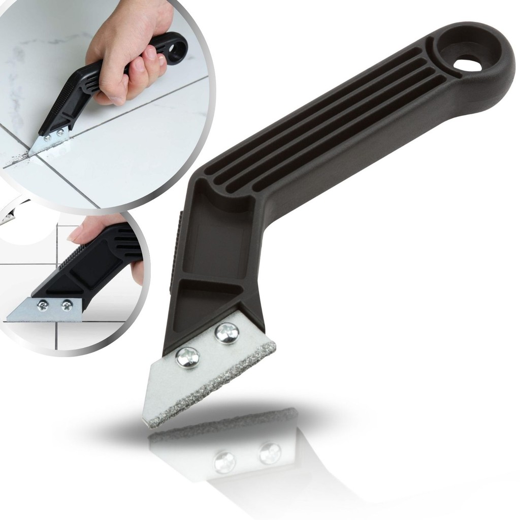 Espátula Raspador Removedor Rejunte Argamassa Silicone Com Lâmina Dupla de aço com Tungstênio Diamantado 200mm em Oferta na Shopee