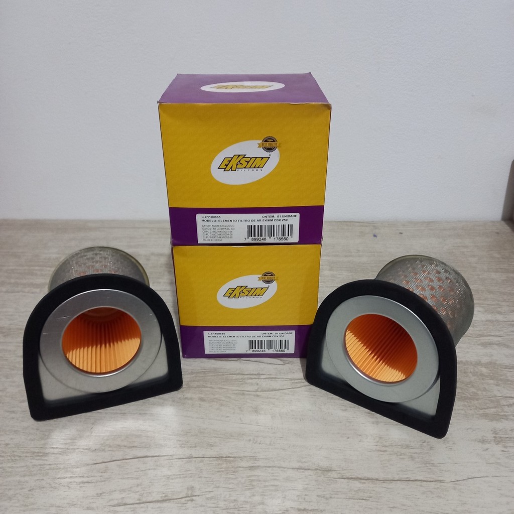 Elemento Filtro de Ar Eksim para Honda CBX 250 (2001-2008) | Eficiência e proteção para o motor.