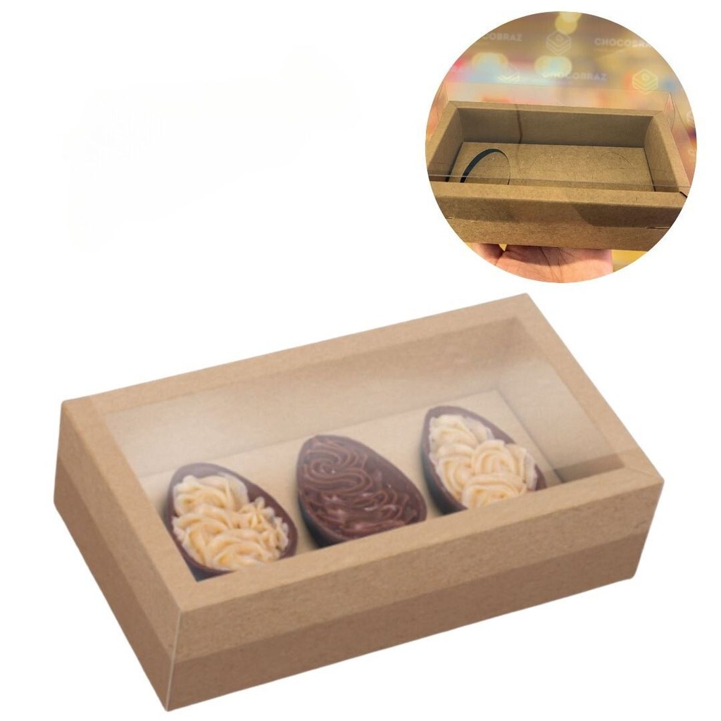 15 CAIXAS OVOS DE PASCOA DEGUSTACAO C/MOLDURA 3X50G KRAFT- PASCOA ESSENCIAL ID5313(PASCOA IDEIA OUTLET) em Oferta na Shopee