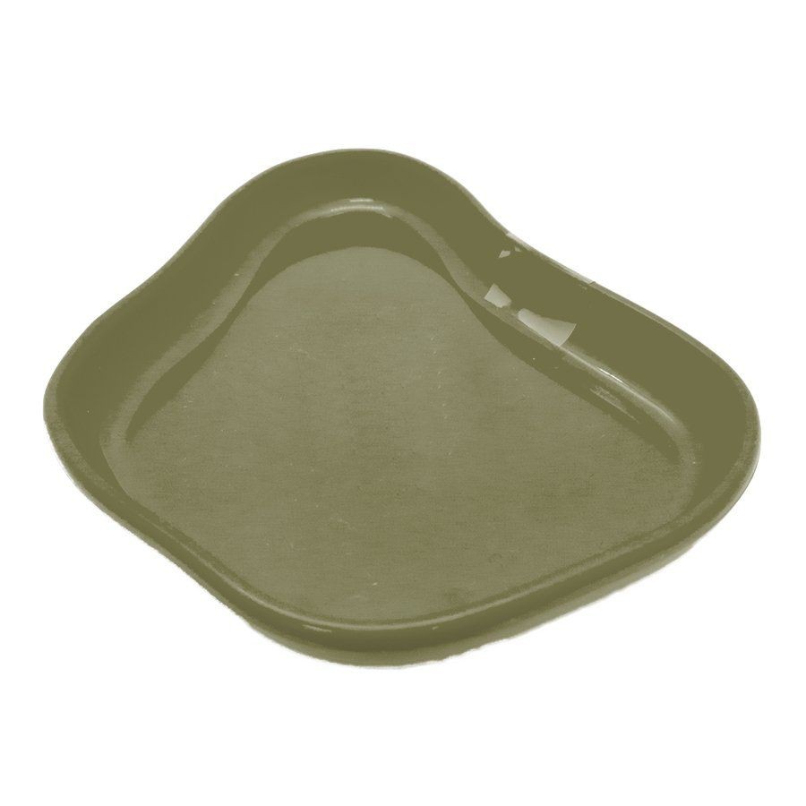 Bandeja Orgânica  - 13x10cm -  Verde Eucalipto - 1 unidade - Só Boleiras - Rizzo