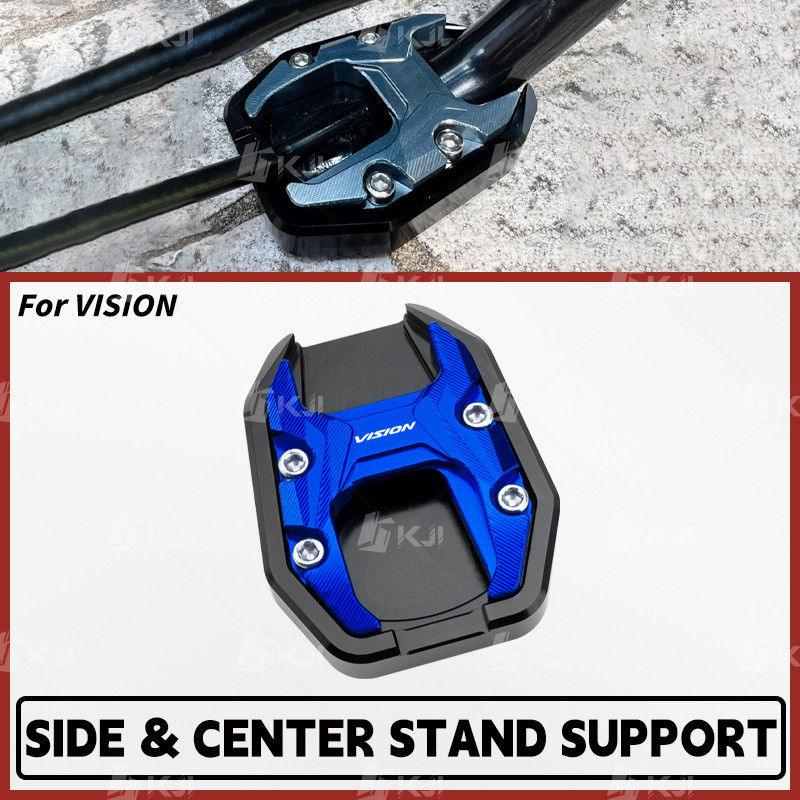 Para Honda VISION 110/50 Suporte Lateral Único Extensor De Sapato Pé Ampliador Almofada Acessórios Peças