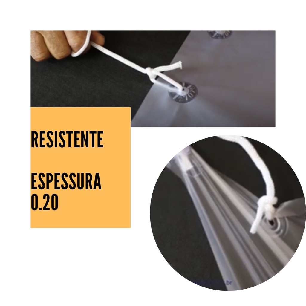 Avental Vinil Transparente Cozinha Limpeza Proteção EPI