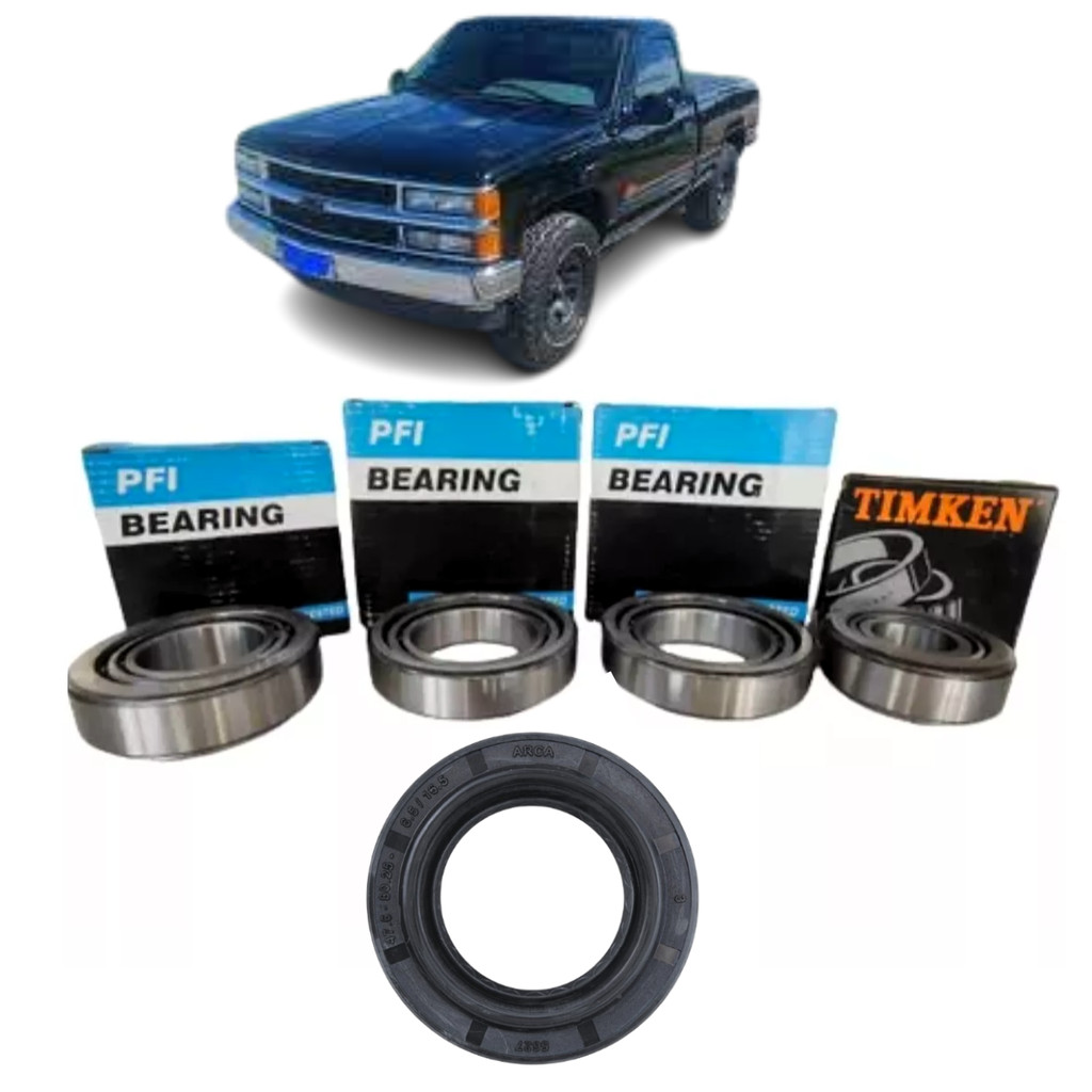 Kit 4 Rolamento Diferencial Traseiro Silverado Grand Blazer