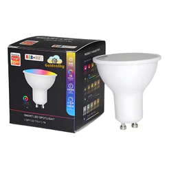 Lâmpada Inteligente GU10 RGB Wi-Fi Spot Compatível com Alexa Google Controle por App Tuya Smart Life