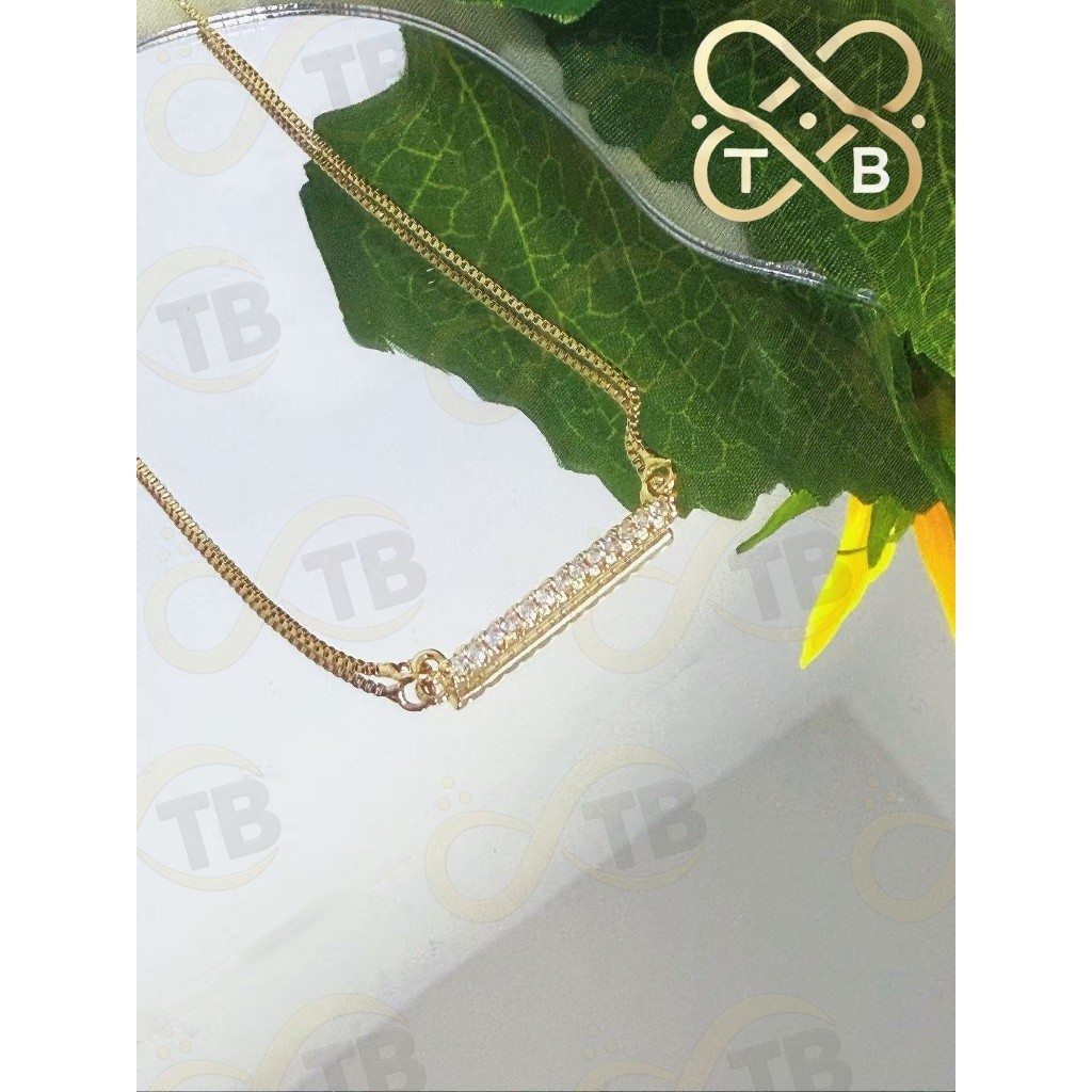 TB Acessórios Moda Feminino Zircônias Cravejado Folheado Ouro 18k Semijoia Moda Fashion Diamantes