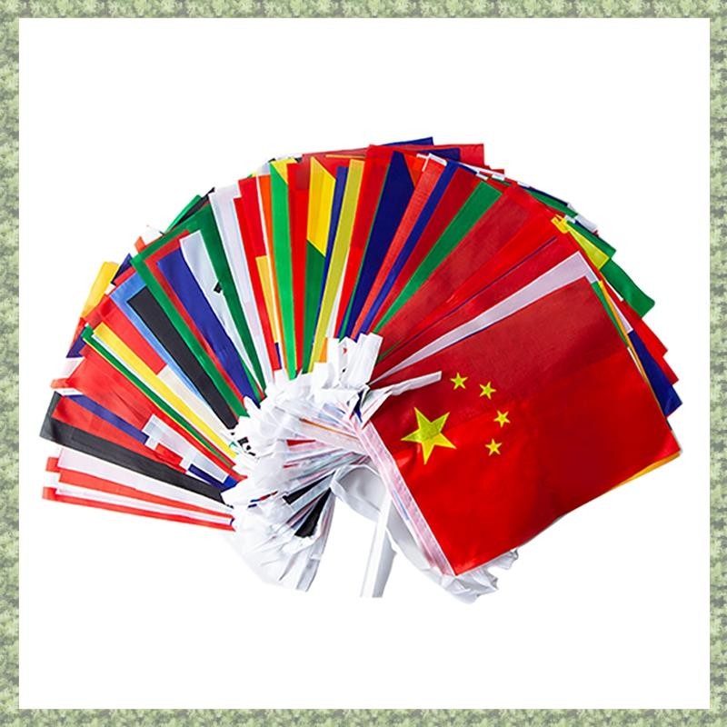 Para 2022 Qatar 8 Metros 32 Peças Bandeiras Corda Bandeira Países Ao Redor Do Mundo Nações Jogos Penduradas