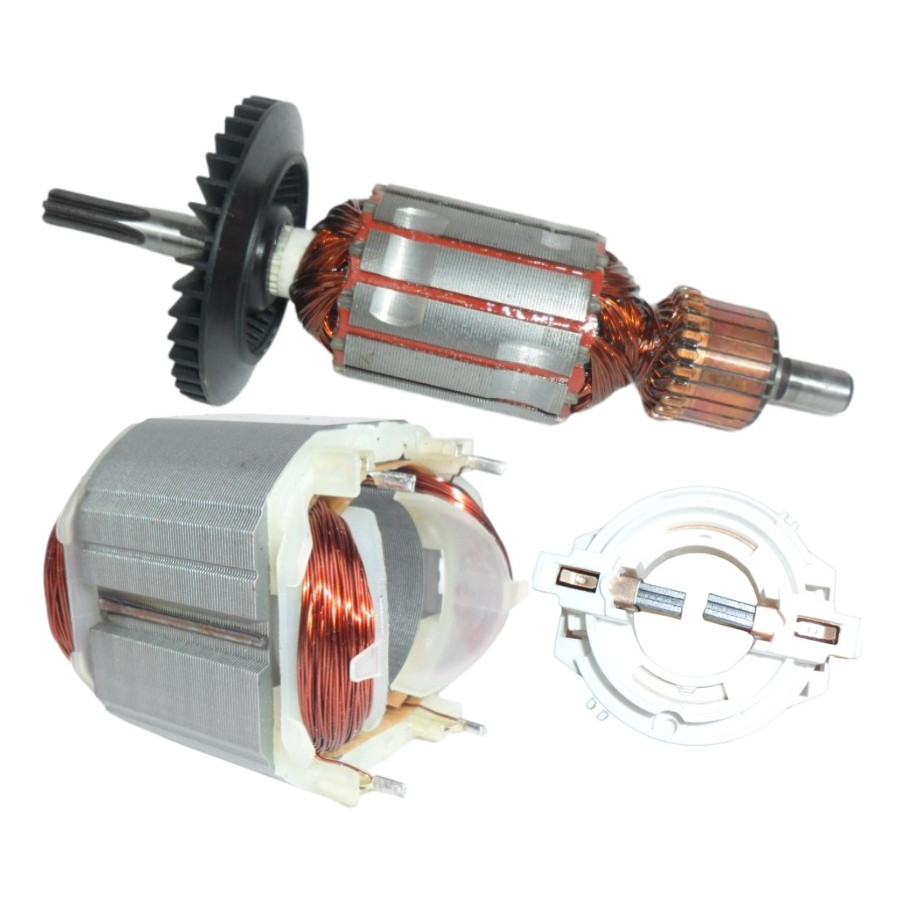 Furadeira Bosch Super Hobby 3388.0 Induzido Rotor Bobina Estator 220V Porta Escova 113C GSB13RE