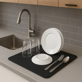 Tapete Escorredor de Louça 70x35cm Grande Absorvente e Antiderrapante para Cozinha em Oferta na Shopee