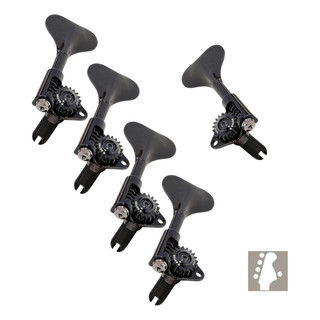 Tarraxa Baixo Gotoh Gbu510m-9 Compacta 4x1 Preta Leve