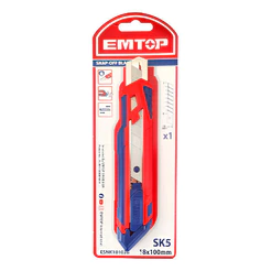 Estilete Emborrachado Retrátil 18m 100mm SK5 Emtop