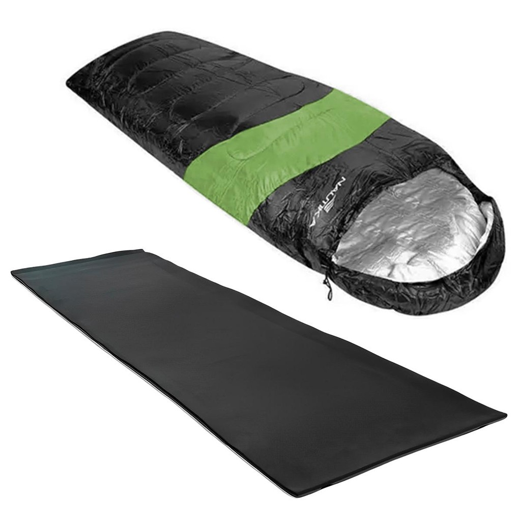 Isolante Térmico Colchonete Nautika + Saco de Dormir em Oferta na Shopee