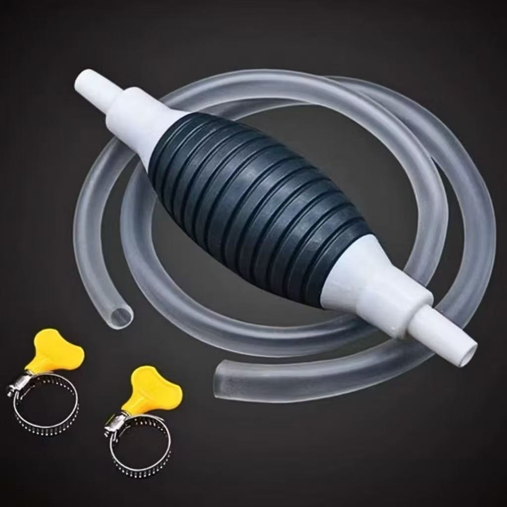 Bomba de Sucção Manual para Transferência Gasolina, Água, Óleo e Etanol - Fácil de Usar