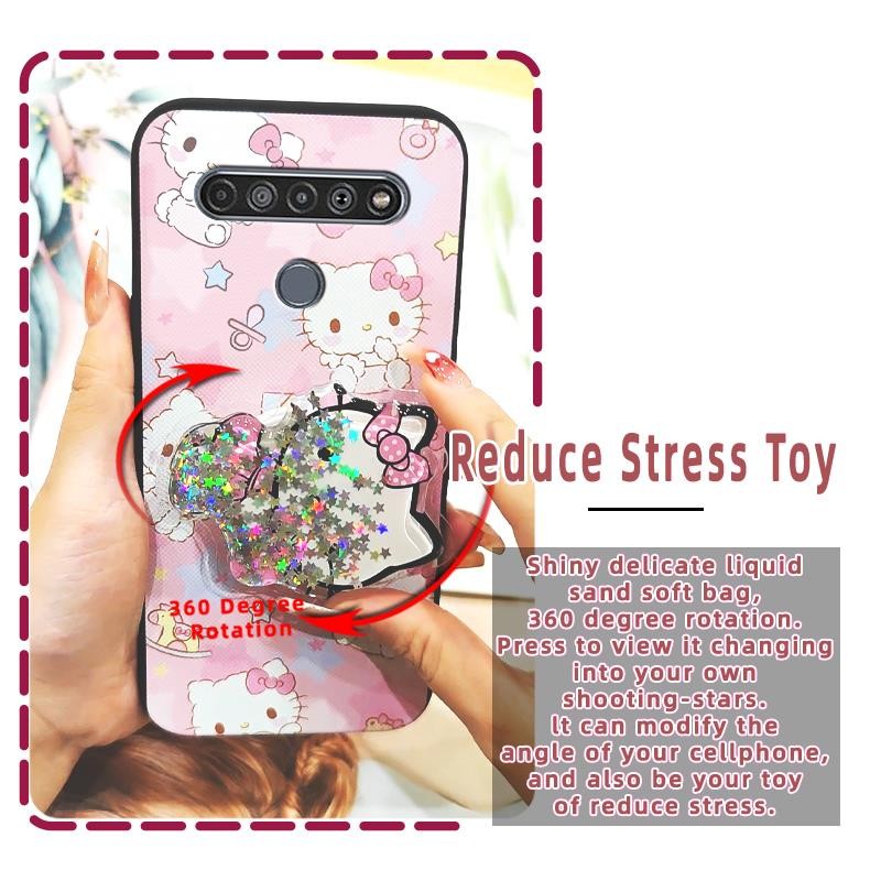 Capa De Telefone Anti-Queda À Prova D'água Para LG K41S/K51S Traseira Protetora De Areia Movediça Design De Moda Durável