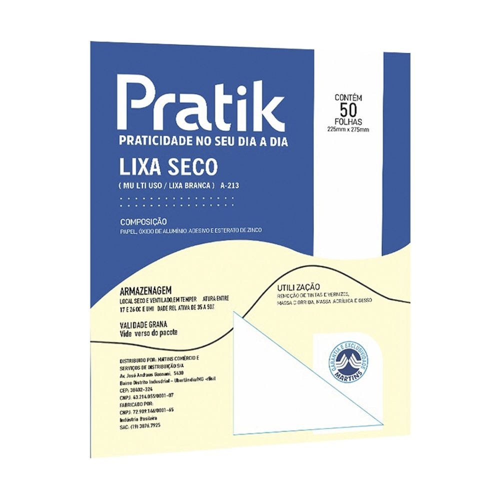 Lixa Seco Pratik Multiuso A-213 Grão 100 - Embalagem com 50 Unidades em Oferta na Shopee