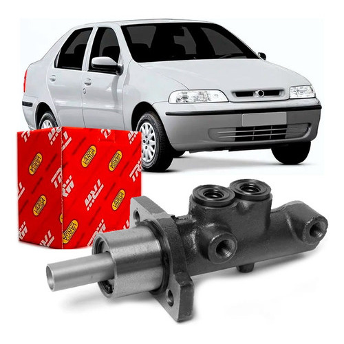 Cilindro Mestre Freio Siena 2001 A 2005 Duplo Sem Abs Trw em Oferta na Shopee