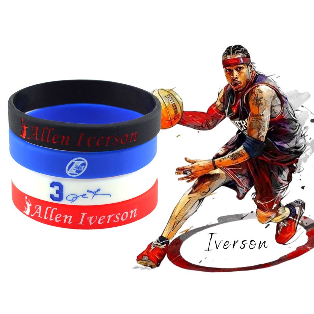 Pulseira Oficial Allen Iverson Philadelfia Barkley Basquete