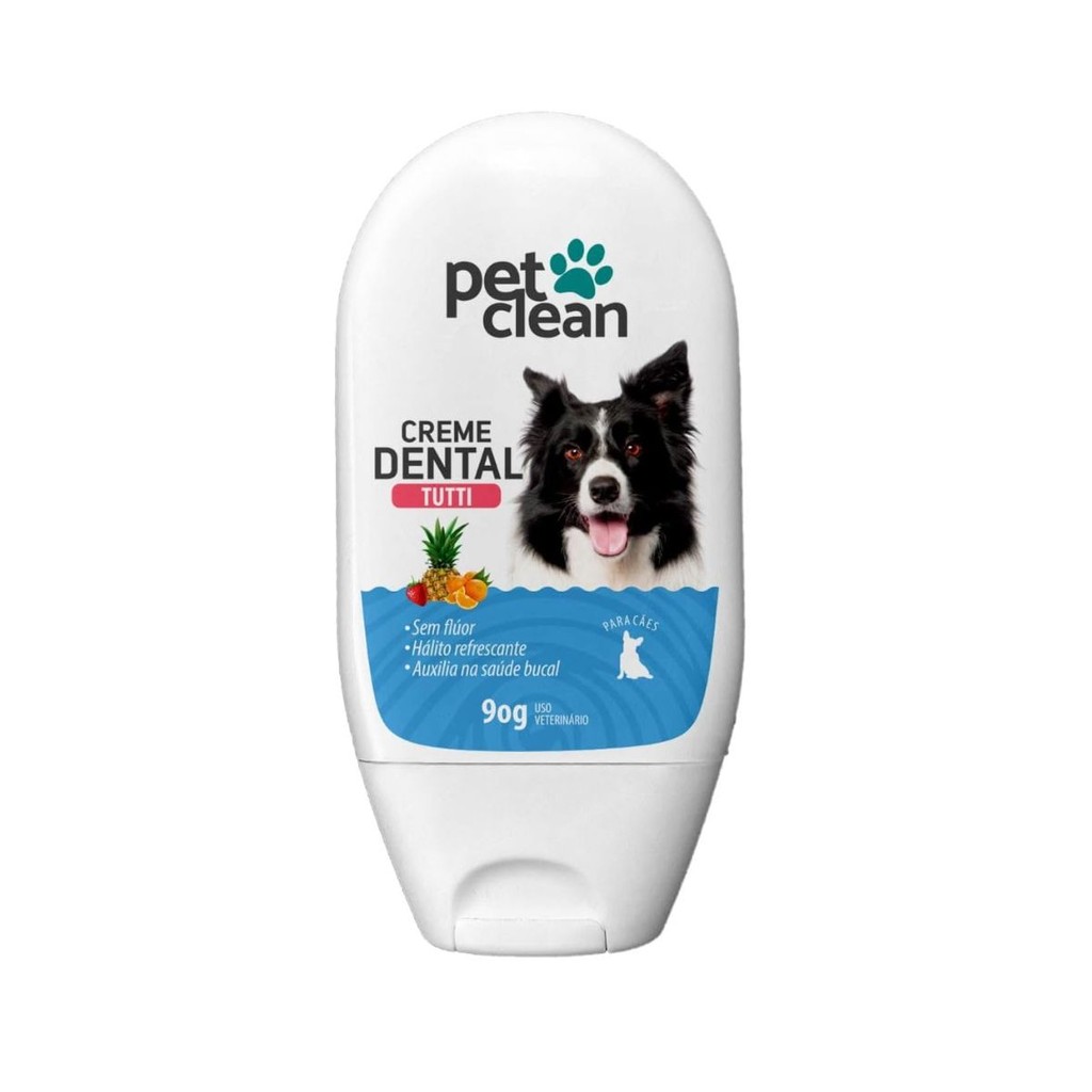 Creme Dental 90g Tutti-Frutti Para Cães e Gatos - Pet Clean