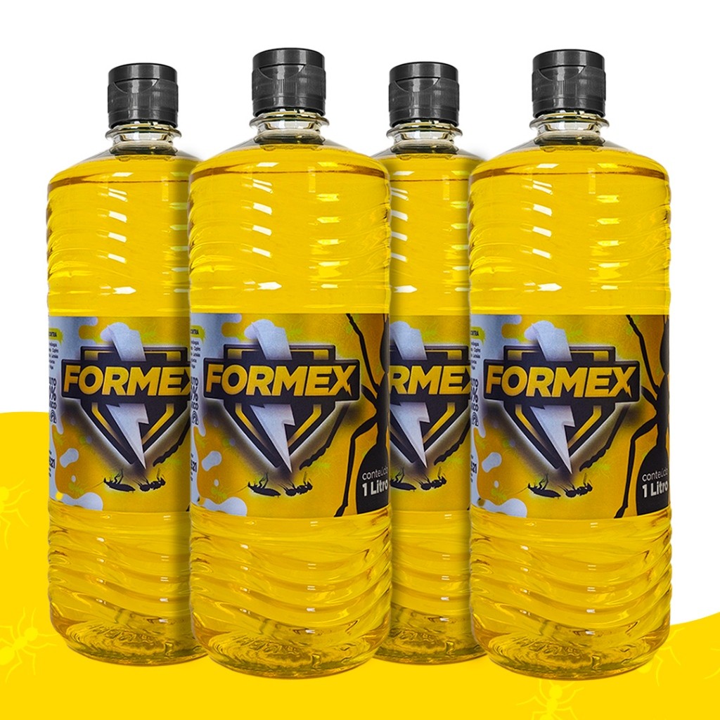 Exterminador de Formigas e Insetos Formex Original - 4 Litros + 4 Borrifadores em Oferta na Shopee