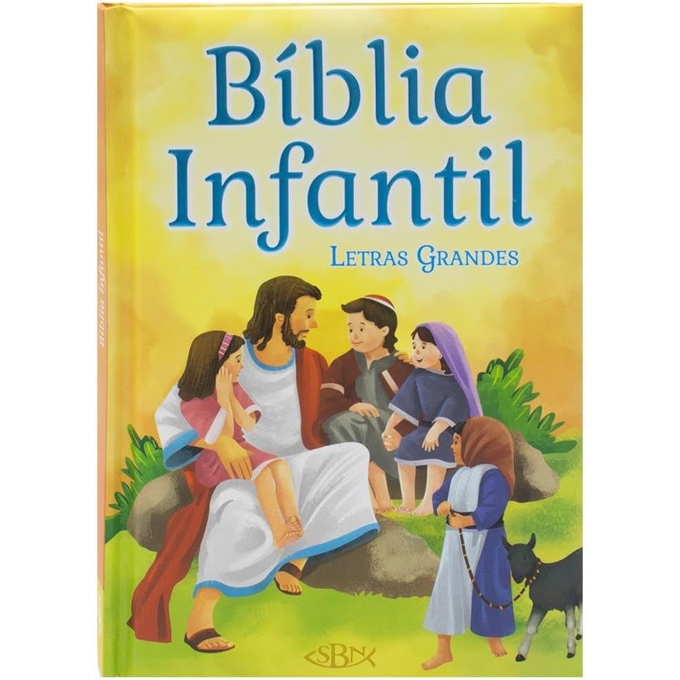 Bíblia Infantil Com Ilustrações e Letras Grandes | Bíblia Para Crianças | Capa Dura Almofadada - Books & Magazines