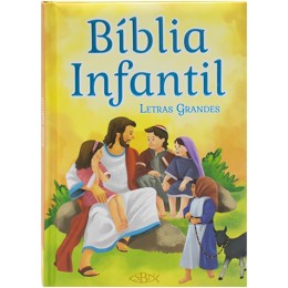 Bíblia Infantil Com Ilustrações e Letras Grandes | Bíblia Para Crianças | Capa Dura Almofadada