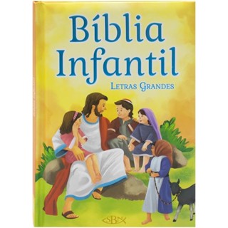 Bíblia Infantil Com Ilustrações e Letras Grandes | Bíblia Para Crianças | Capa Dura Almofadada em Oferta na Shopee