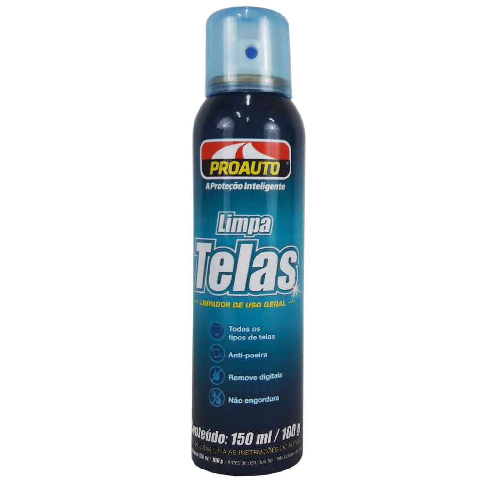 Limpa Telas Spray 150ml Proauto em Oferta na Shopee