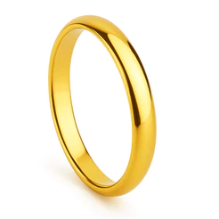 alianca de ouro 4mm 18k 6 banhos casamento noivado tradicional tungstenio