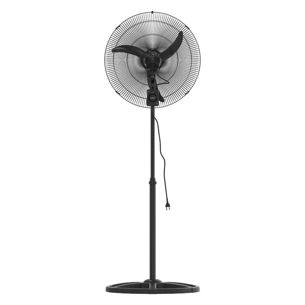 Ventilador Coluna 50cm Ventisol 200w Bivolt 3 Pás Hélice Preto Premium Grade Aço Controle deslizante velocidade