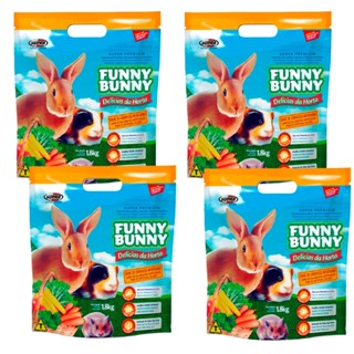 Kit 4 Ração Funny Bunny 1,8 Kg Delícias da Horta Coelhos, Hamster e Roedores em Oferta na Shopee