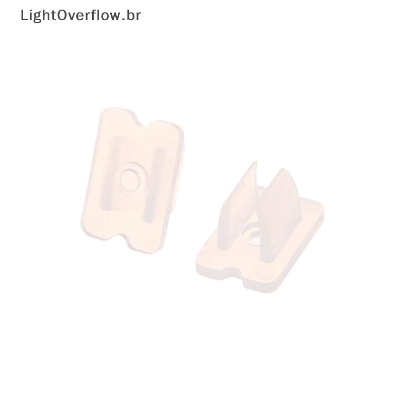 [LightOverflow] 50 Unidades 6 * 12 Mm LED Strip Fix Clips Conector Para Fixação 2835 Neon Light 220V COB Fivela De Plást