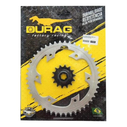 KIT COROA E PINHÃO DURAG KASINSKI COMET 250 14/46 520 AÇO 1045