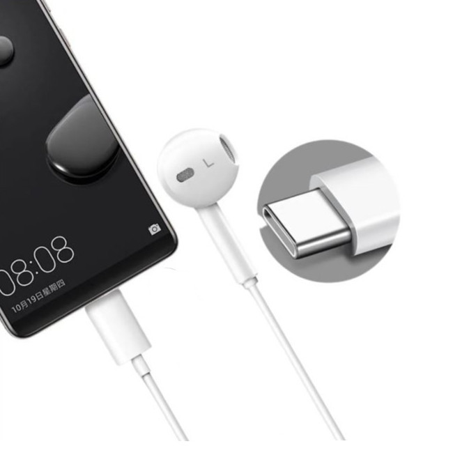 Fone de Ouvido Tipo C/Type C Intra Aurricular Com Som Estéreo  Compatível Com Adroid e Iphone15/16/17  Original