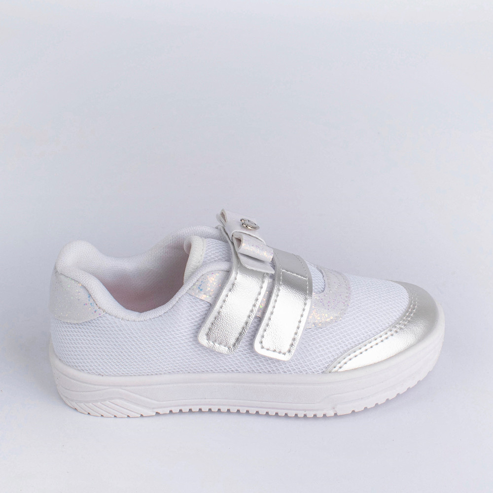 Tênis Infantil Meninas Kidy Happy Metalizado Tecnologia Equilíbrio Conforto Leveza Estilo Casual
