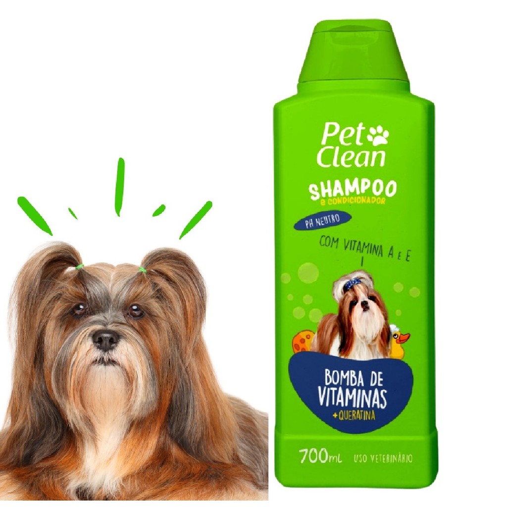Shampoo Bomba de Vitamina 700ml Pet Clean para Cães e Gatos - Pets