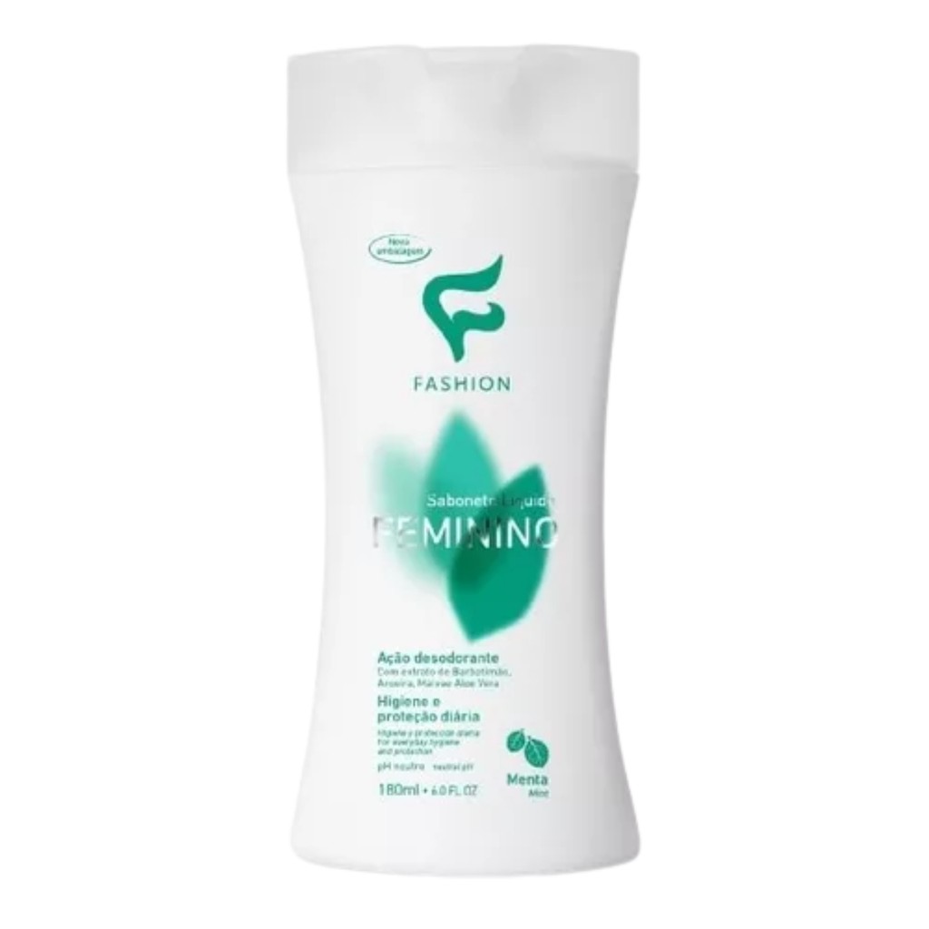 Sabonete Intimo Liquido Feminino Proteção Menta180ML Fashion