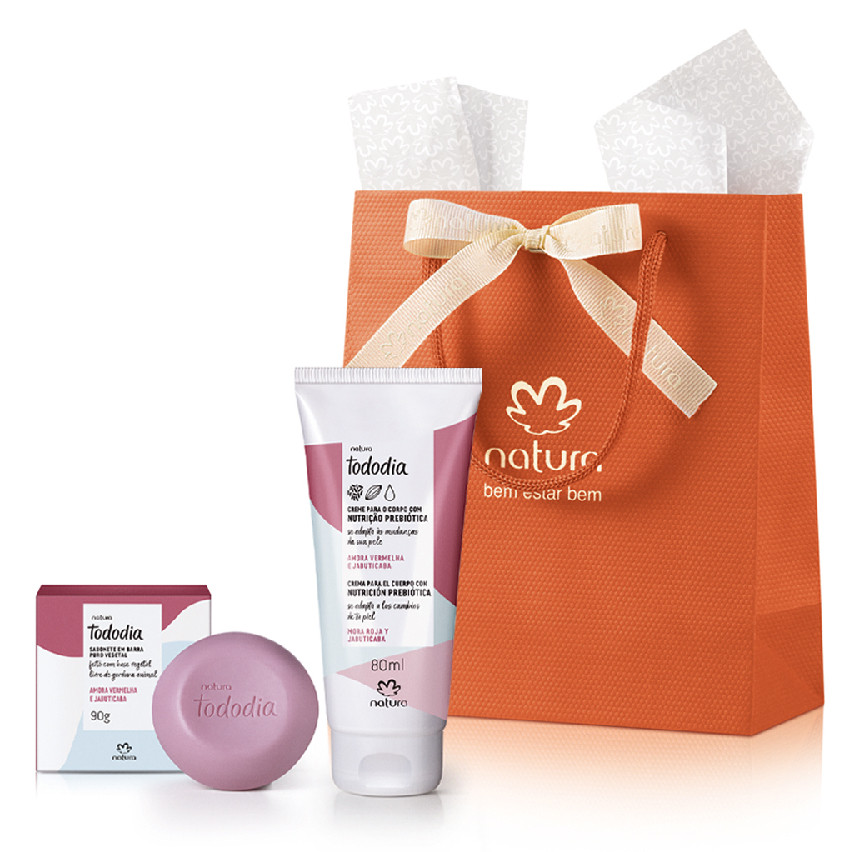 Kit Presente Amora Vermelha e Jabuticaba Natura Tododia