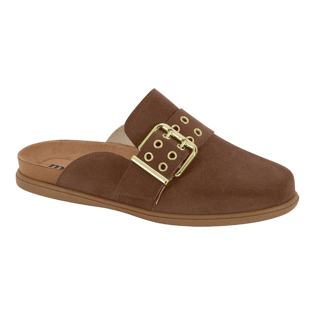 Mule Clog Feminino Moleca Fivela Tamanco Slide