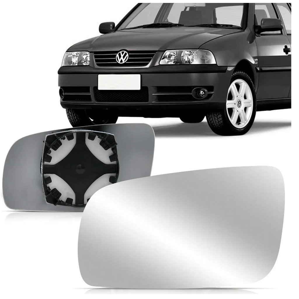 Lente Espelho Com Base Retrovisor Saveiro Parati Gol G3 99..Santana 2000 2001 2002 2003 2004 2005 2006