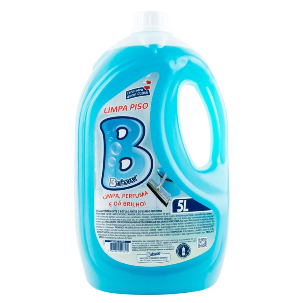 Limpa Piso Limpeza Pesada Acaba Obra 3 em 1 Barbarex 5 litro em Oferta na Shopee